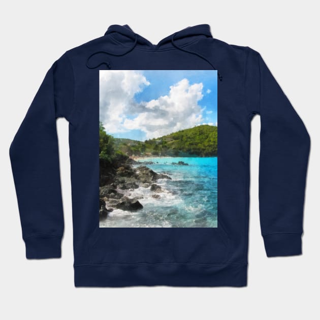 St. Thomas Shoreline Hoodie by SusanSavad